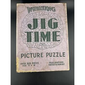 Vintage Jig Time Picture Puzzle - The Mill Stream